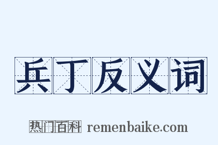 兵丁反义词是什么意思的图片